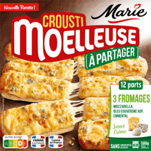 Pizza Croûsti Moelleuse A partager 3 fromages Marie