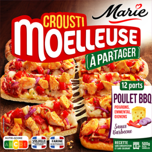 Pizza Croûsti Moelleuse A partager Poulet BBQ Marie
