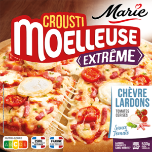 Pizza Croûsti Moelleuse Extrême Chèvre Lardons Marie