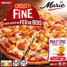 Pizza Croûsti Fine Poulet Épicé Marie