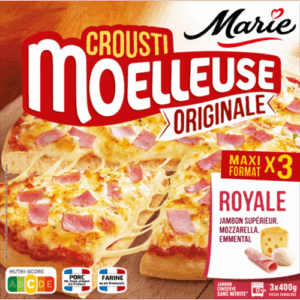 Pizza Croûsti Moelleuse Originale Royale Jambon Marie
