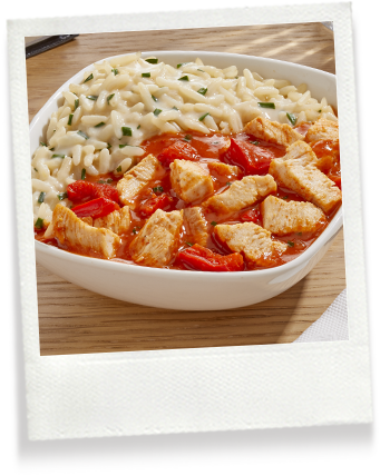 Poulet Basquaise Riz crémeux