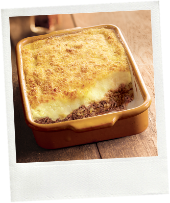 Hachis parmentier purée à la crème fraiche