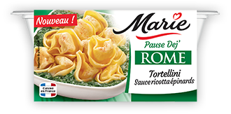 Tortellini Sauce ricotta épinards
