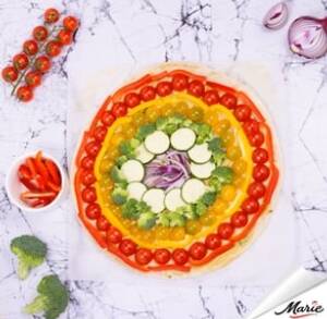 Vidéo Tarte colorée