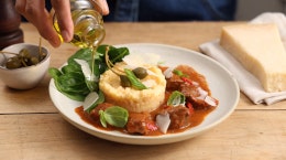 Fondant de boeuf et écrasé de pommes de terre façon italienne