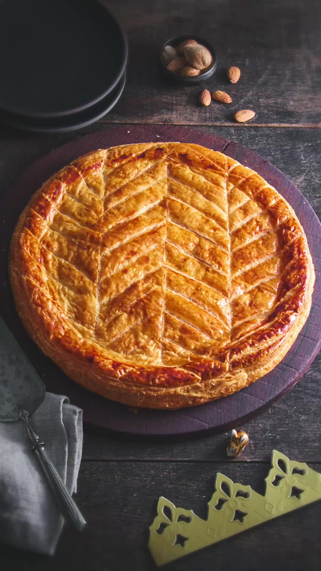 Galette des Rois décor épis de blé