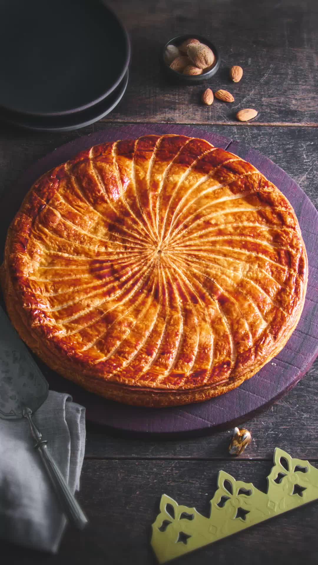 Galette des Rois décor rosace