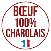 Logo Boeuf 100% garanti viande Charolaise.